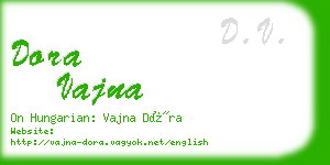 dora vajna business card